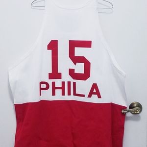 Philadelphia 76ers NBA Basketball Jersey Stitched XL Michell & Ness Hardwood NWT